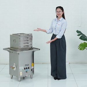 Máy tráng bánh cuốn khay gas mini may trang banh cuon khay loai nho dung gas ava11