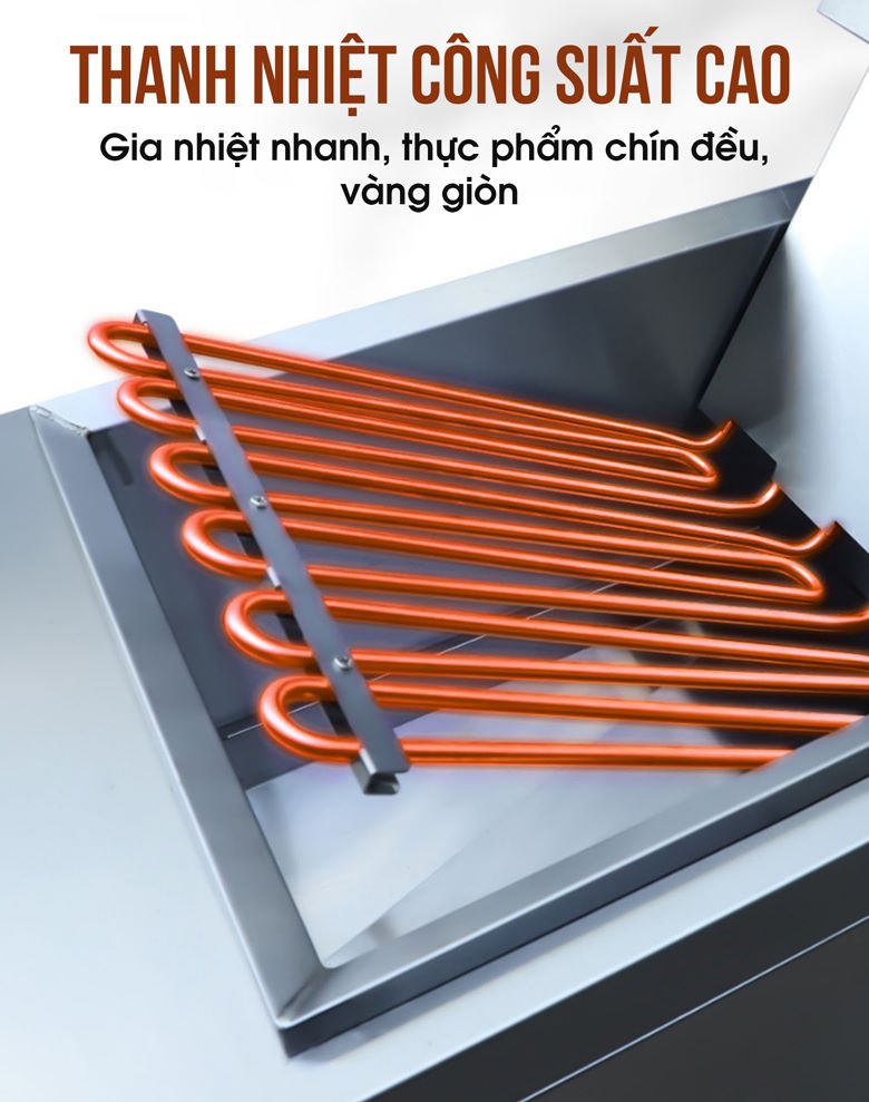 Bếp chiên điện tử 32 Lít TB-86-1 Hệ thống thanh nhiệt gia nhiệt nhanh